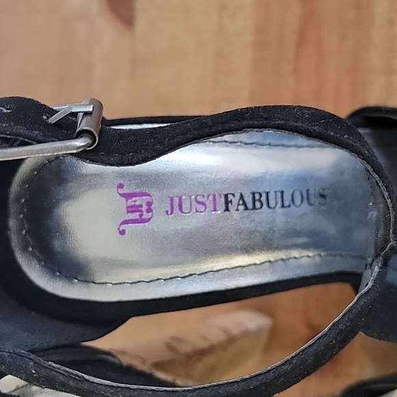 JustFab - Gianna black high heel shoes, size 7 - Picture 5 of 7